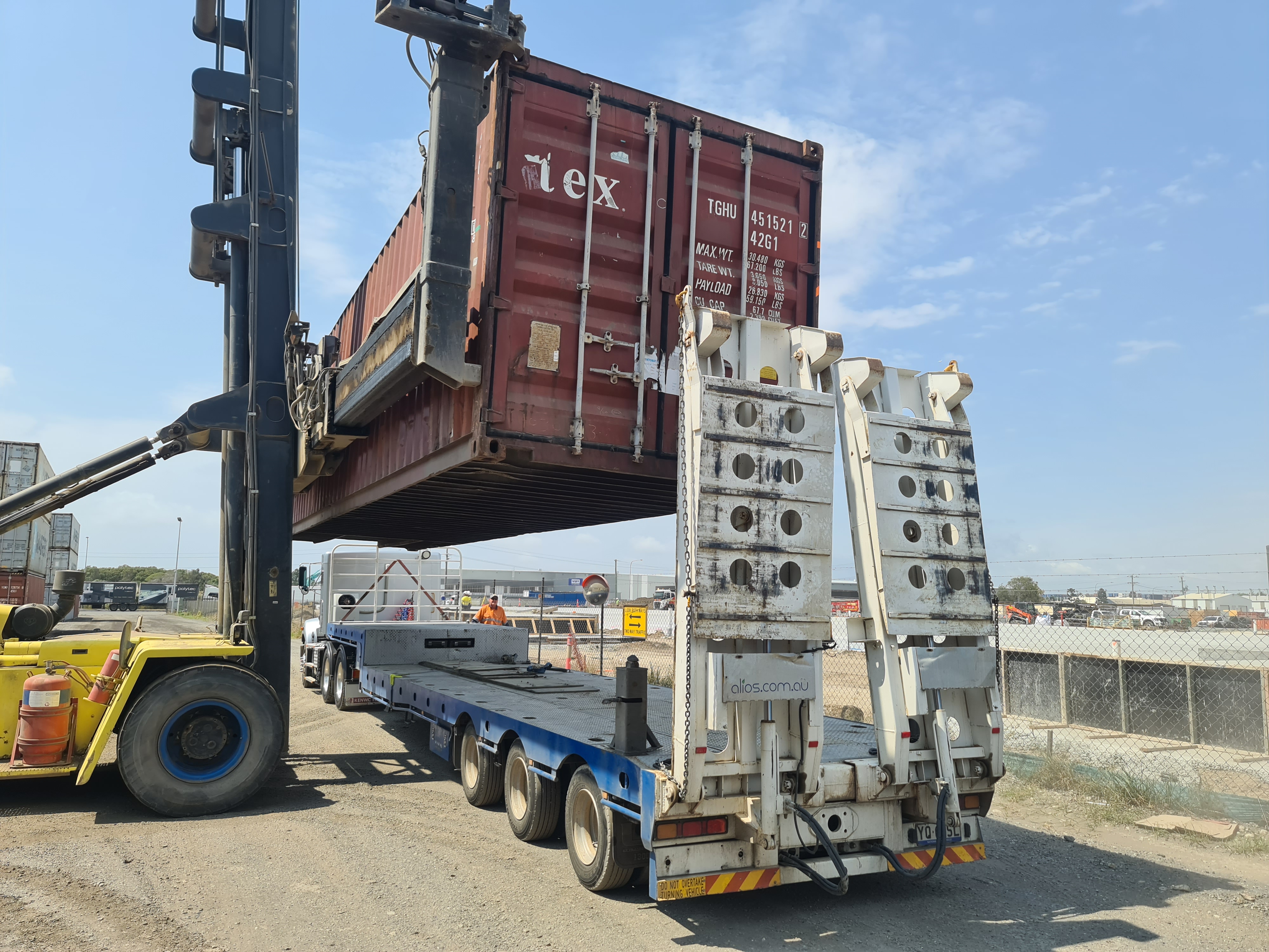 Shipping Container on a truck