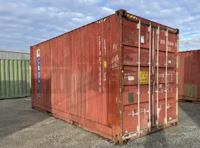 20' High Cube Bulker Shipping Container (Timer Floor With No Roof Hatches, 2 Pallets Wide)