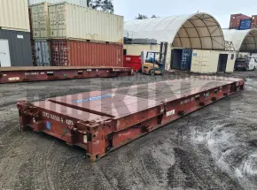 40' Flat Rack Shipping Container (With Collapsible Ends)