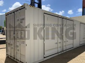 40' High Cube Partial Side Opening Shipping Container (2 Sets Of Side Opening Doors)