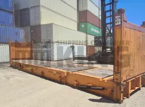 40' Flat Rack Shipping Container (With Collapsible Ends)