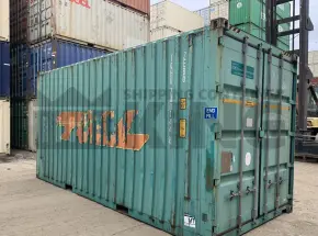 20' High Cube Bulker Shipping Container (Steel Floor With Roof Hatches, 2 Pallets Wide)