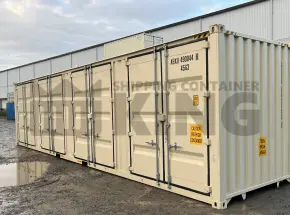 40' High Cube Partial Side Opening Shipping Container (4 Sets Of Side Doors)