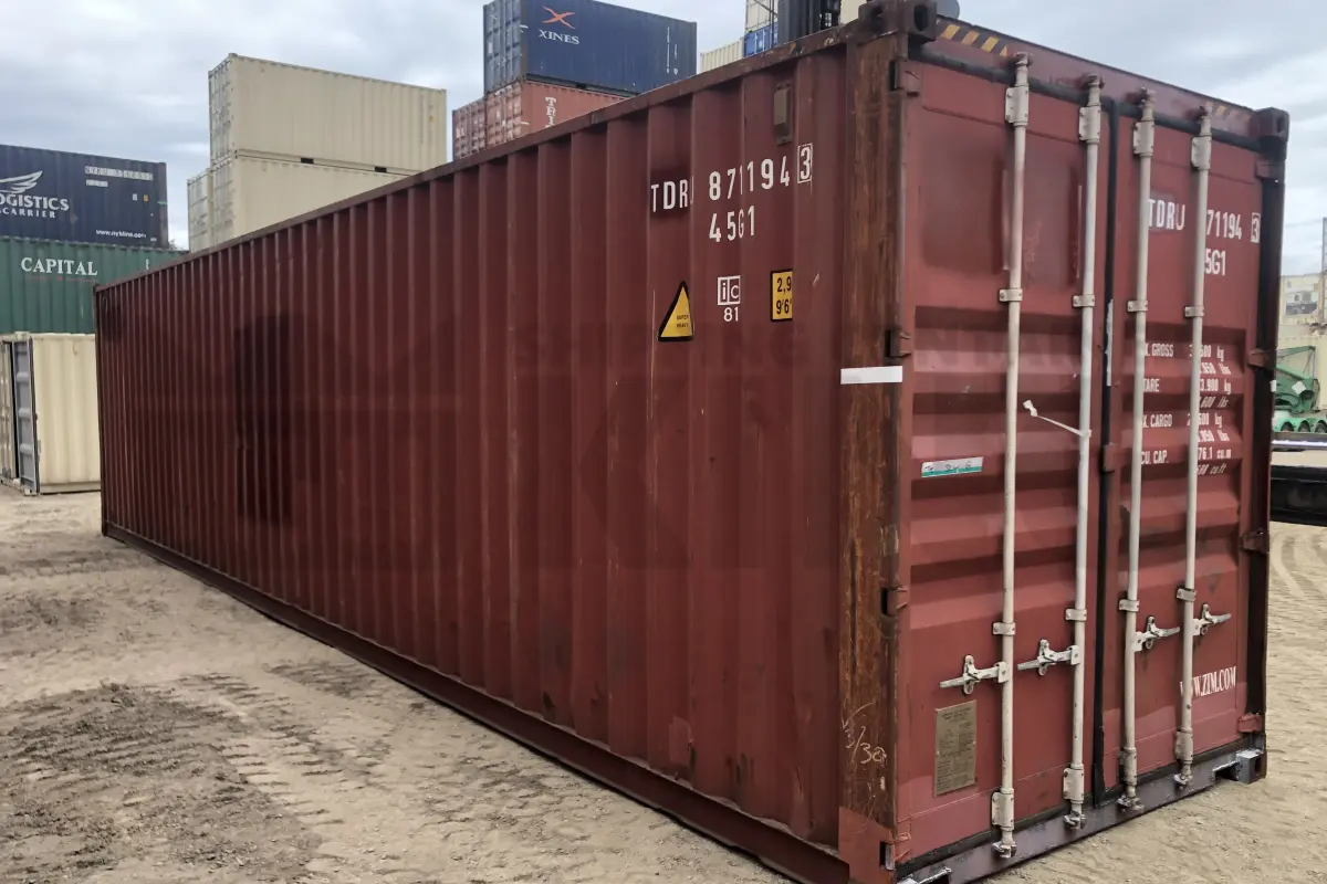 40' High Cube Steel Container (Doors One End)