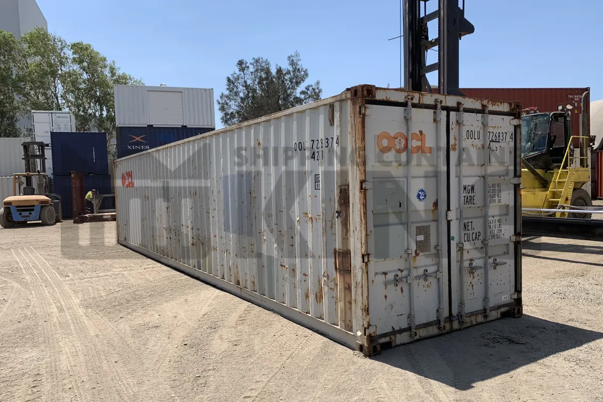 40' Standard Height Steel Container (Doors One End)