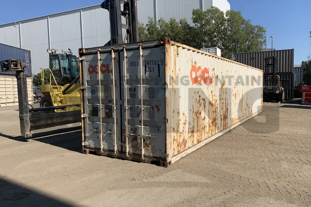 40' Standard Height Steel Container (Doors One End)
