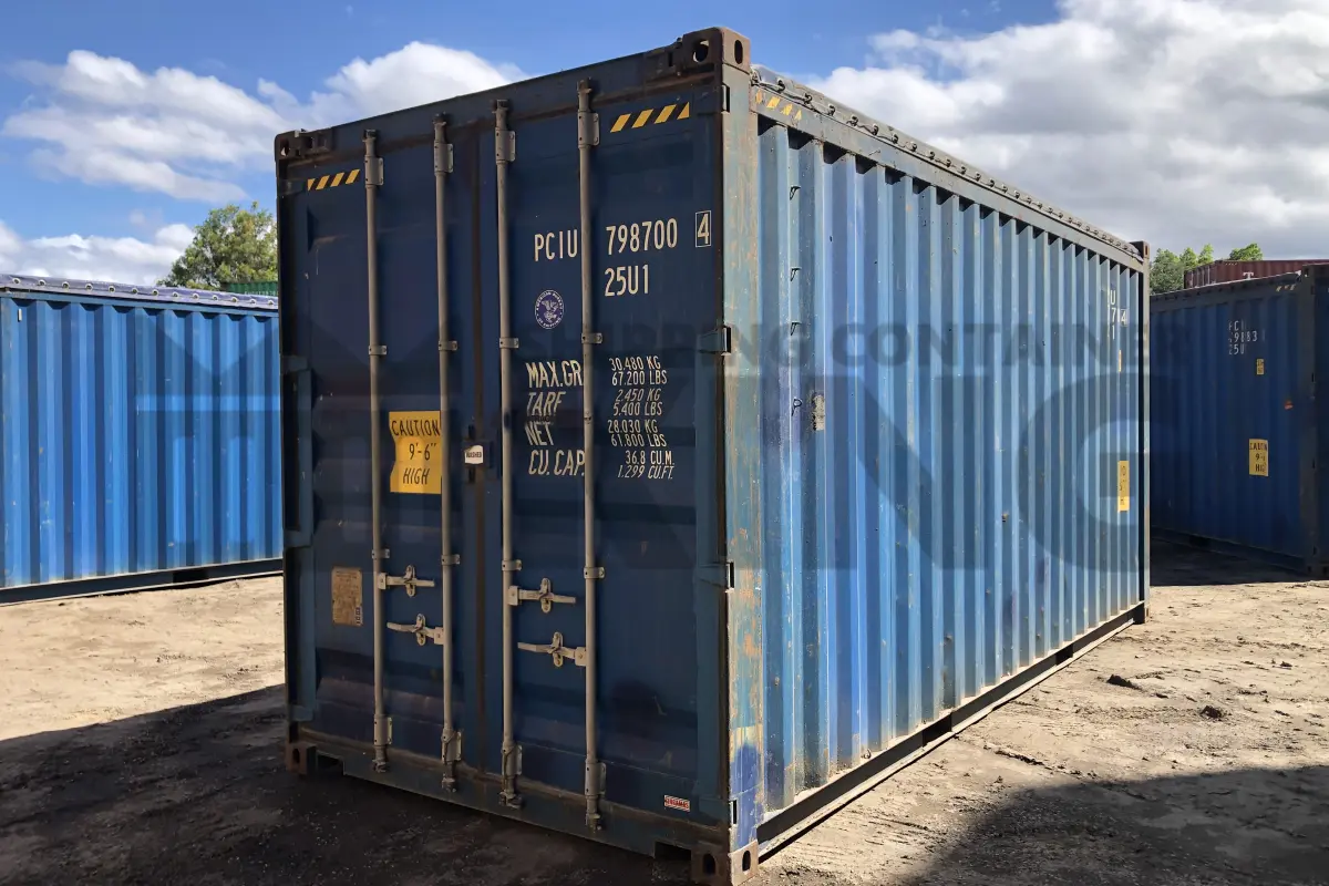 20' High Cube Open Top Shipping Container (Tarp And Bows)