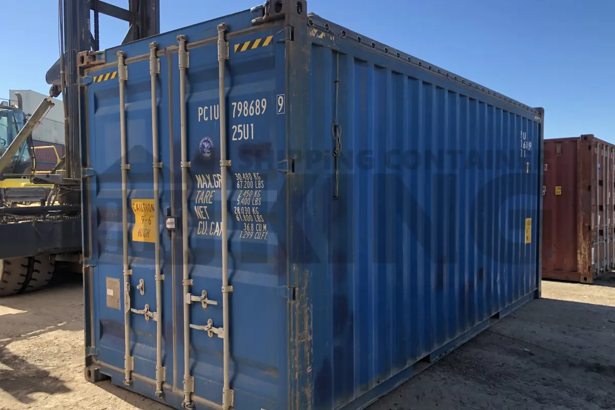 20' High Cube Open Top Shipping Container (Tarp And Bows)