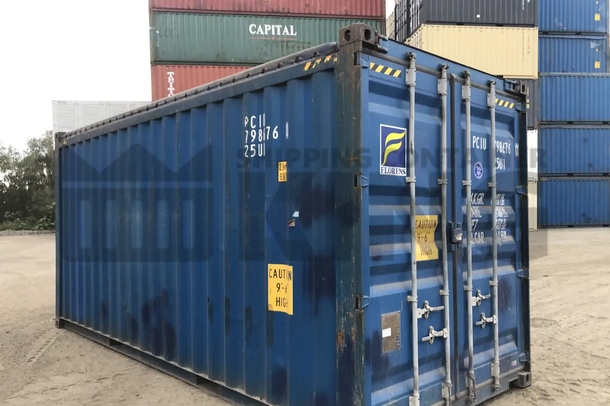 20' High Cube Open Top Shipping Container (Tarp And Bows)