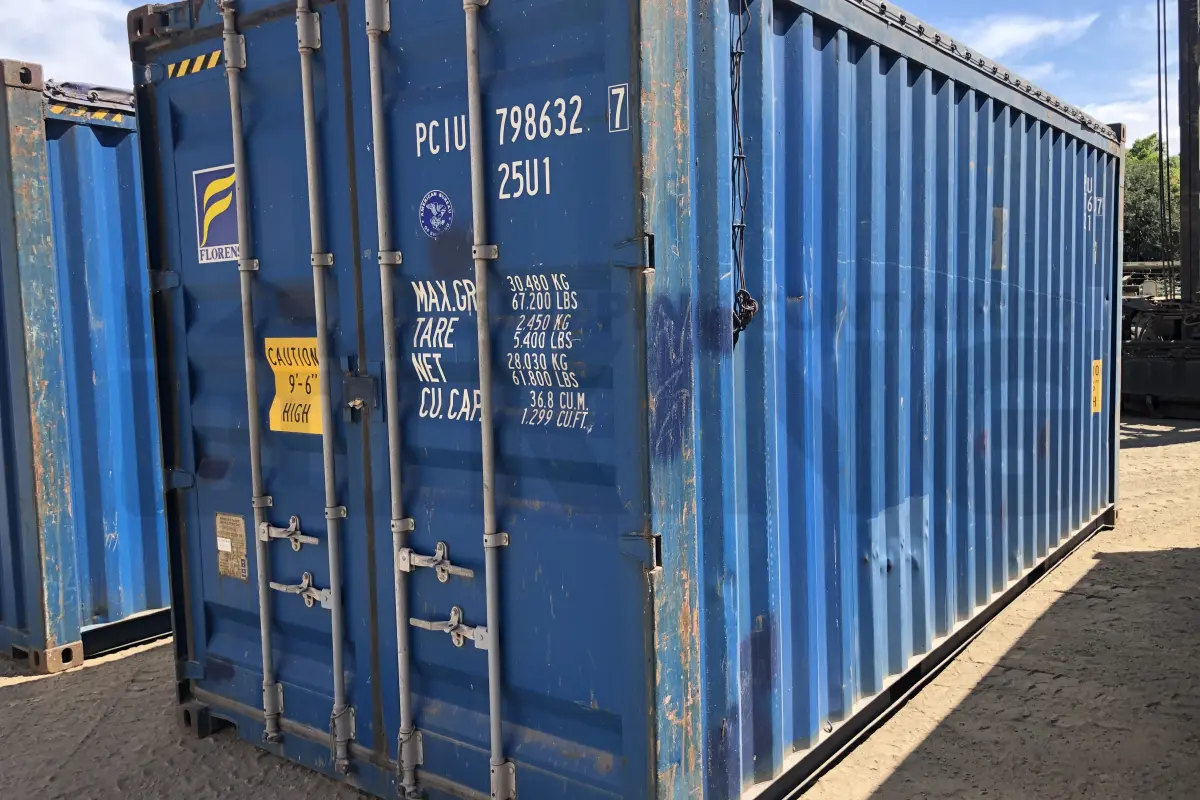 20' High Cube Open Top Shipping Container (Tarp And Bows)