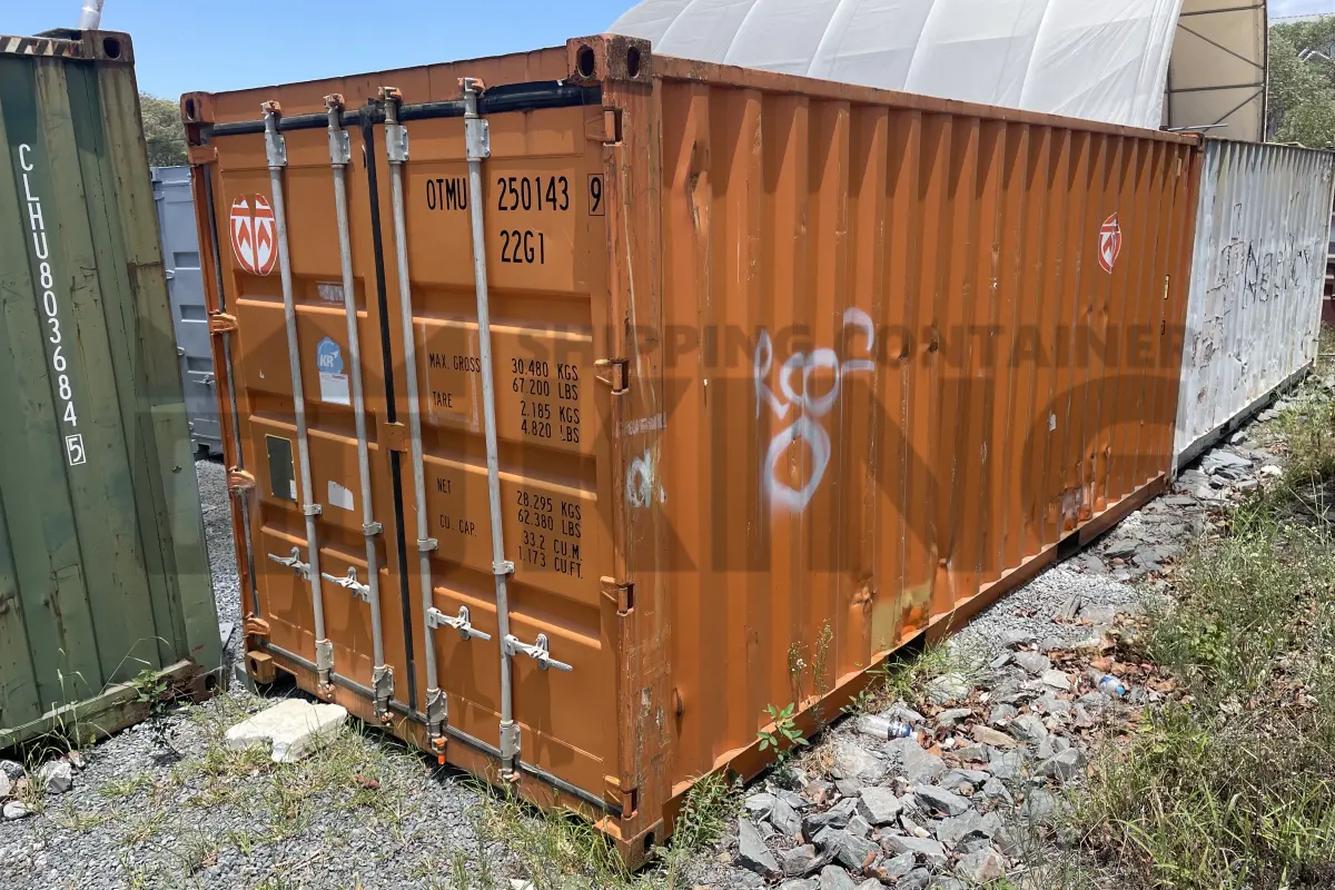 20' Standard Height Steel Container (Doors One End)
