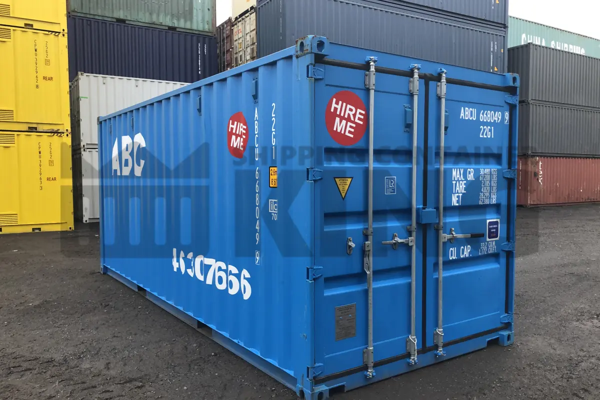 20' Standard Height Steel Container (Doors One End)