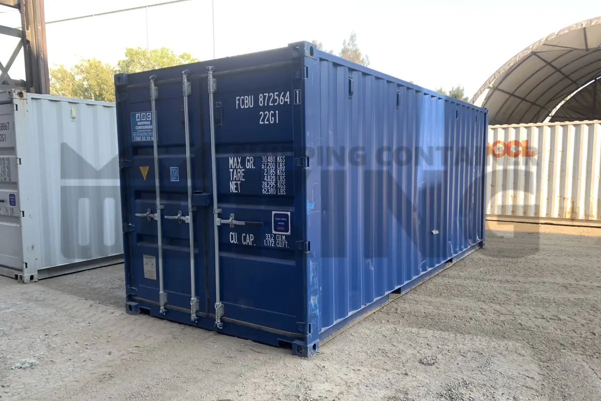 20' Standard Height Steel Container (Doors One End)