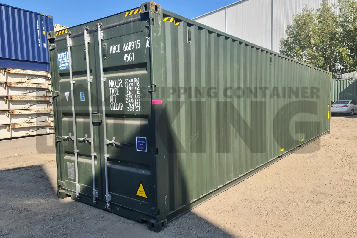 40' High Cube Steel Container (Doors One End)
