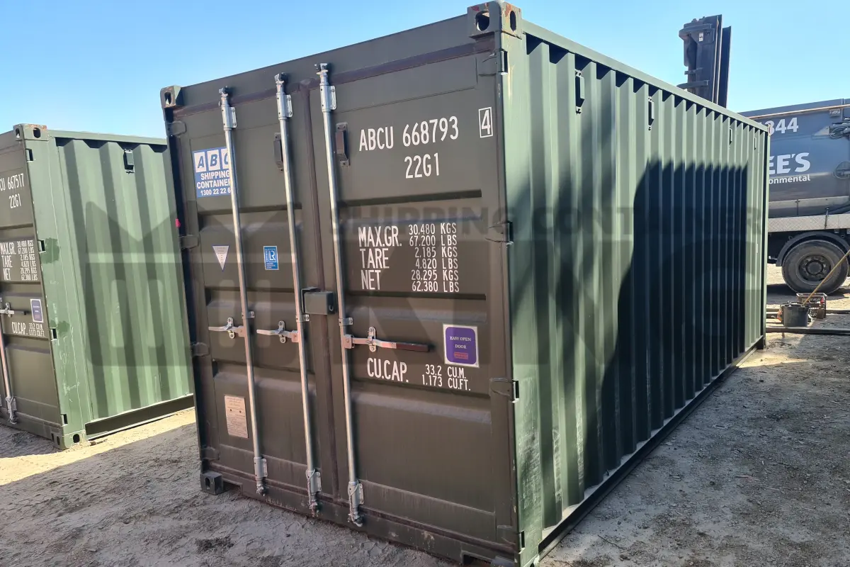 20' Standard Height Steel Container (Doors One End)