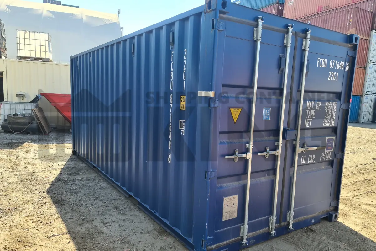 20' Standard Height Steel Container (Doors One End)