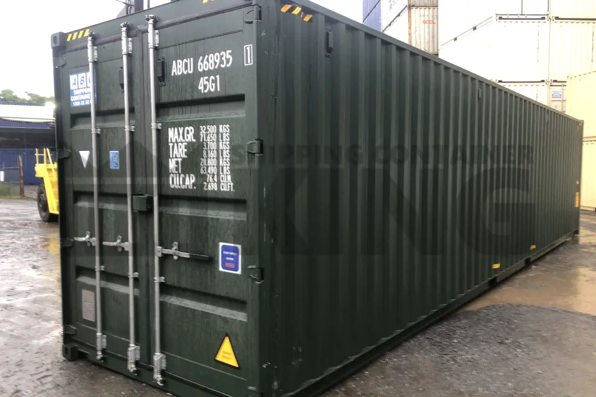 40' High Cube Steel Container (Doors One End)