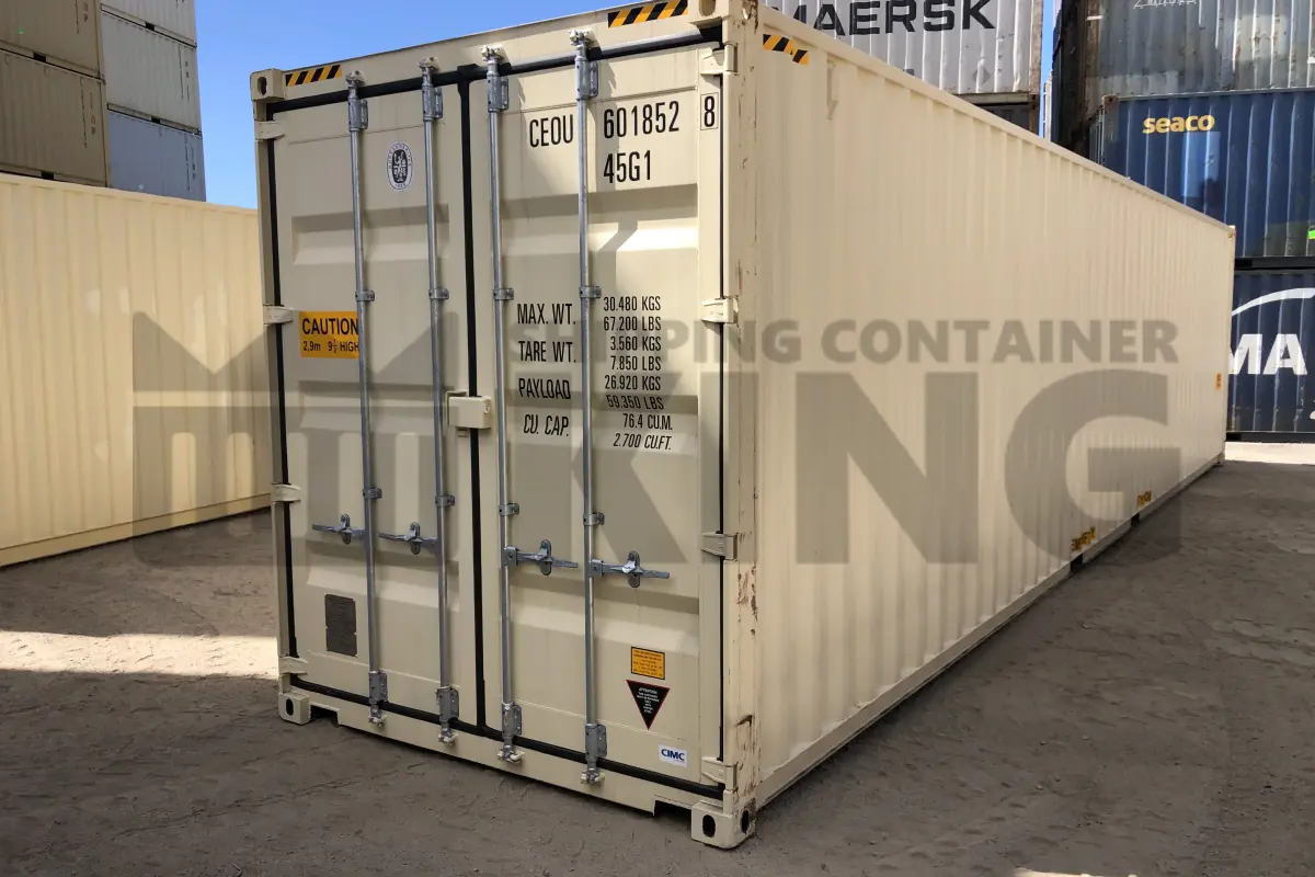 40' High Cube Steel Container (Doors One End)