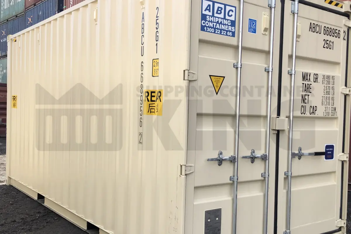 20' High Cube Steel Container (Doors Both Ends - Steel Floor)