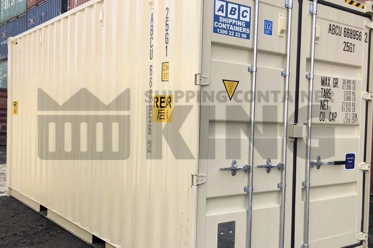 20' High Cube Steel Container (Doors Both Ends - Steel Floor)
