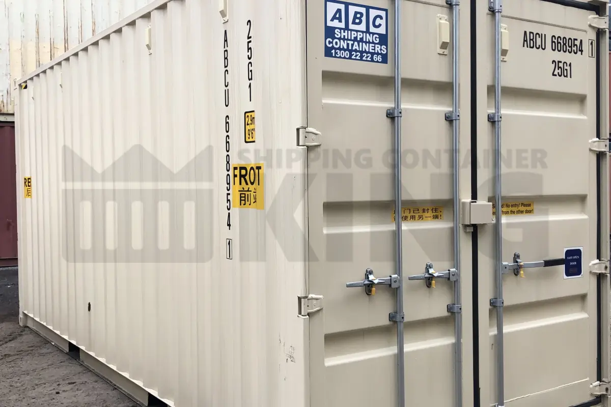 20' High Cube Steel Container (Doors Both Ends - Steel Floor)
