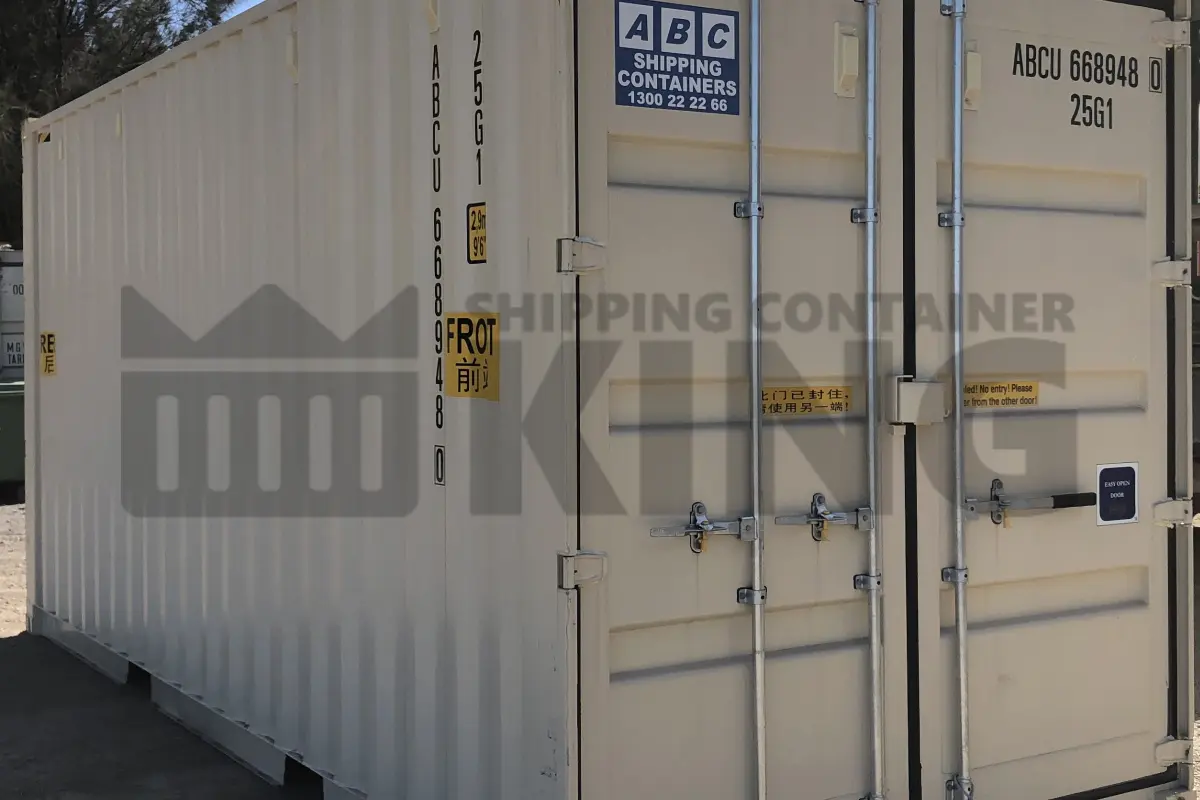 20' High Cube Steel Container (Doors Both Ends - Steel Floor)