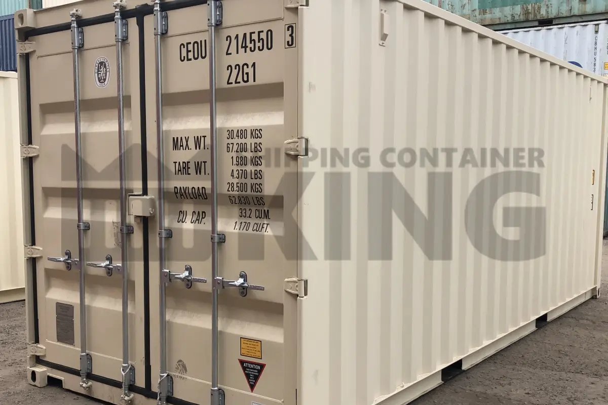20' Standard Height Steel Container (Doors One End)
