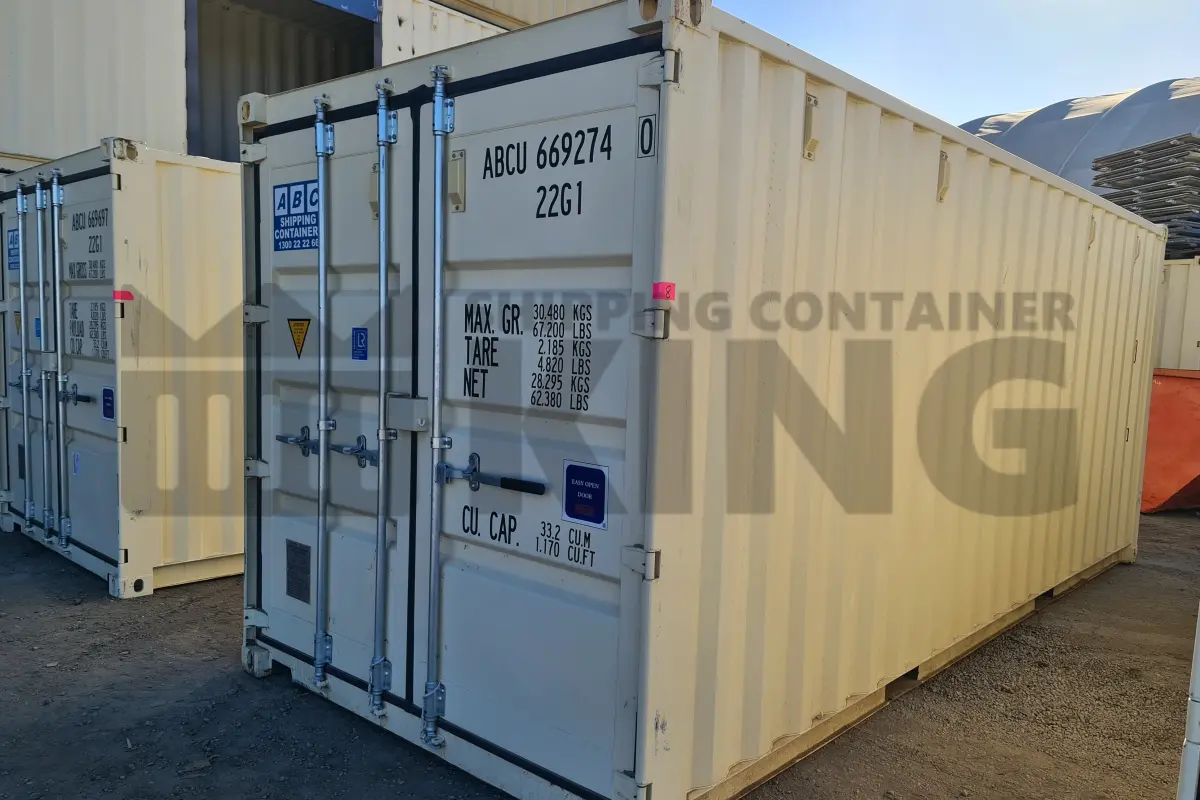 20' Standard Height Steel Container (Doors One End)