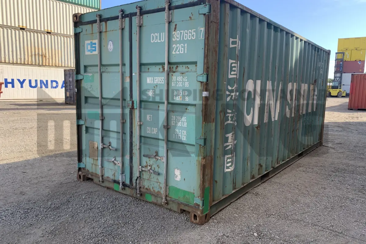 20' Standard Height Steel Container (Doors One End)