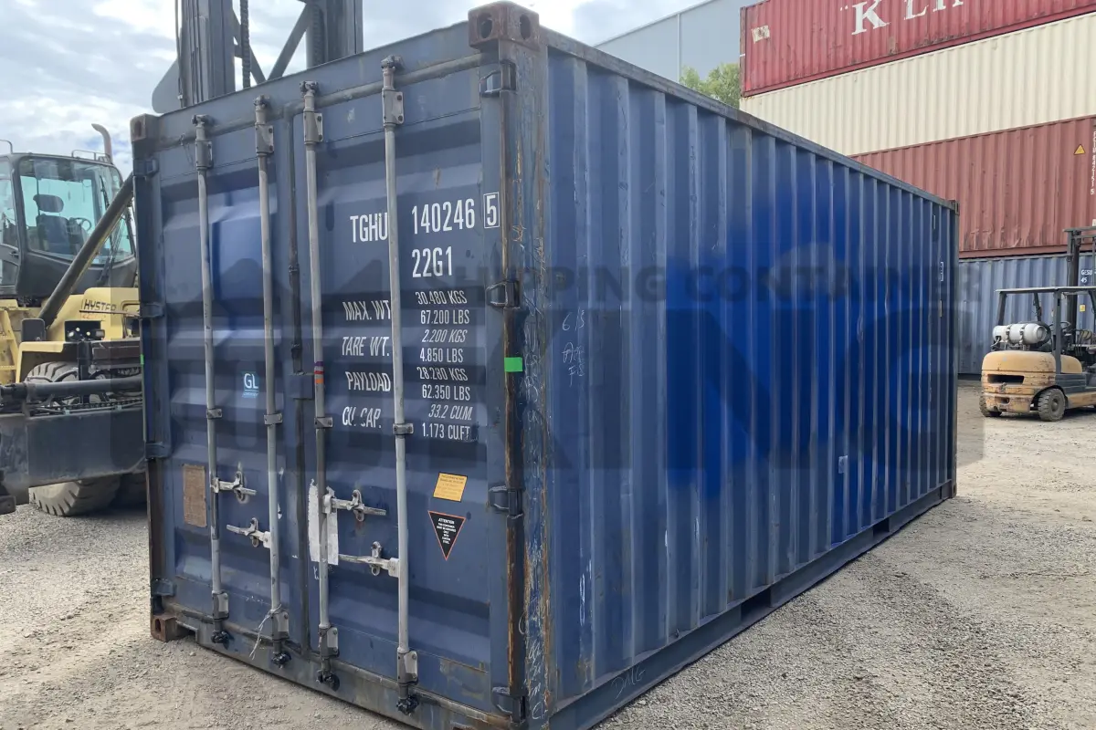 20' Standard Height Steel Container (Doors One End)