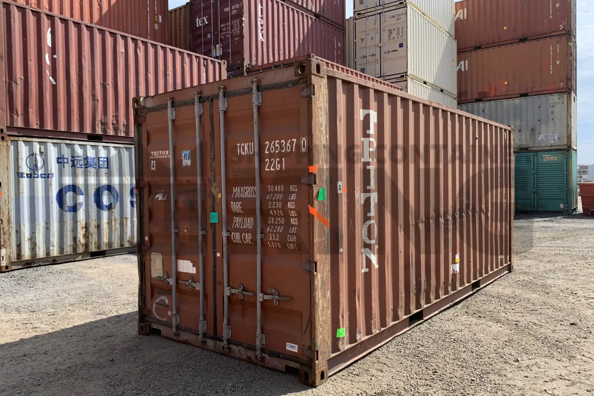 20' Standard Height Steel Container (Doors One End)