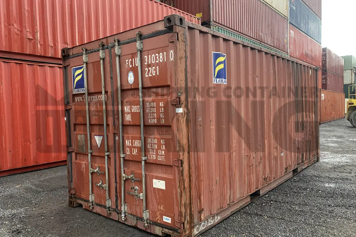 20' Standard Height Steel Container (Doors One End)
