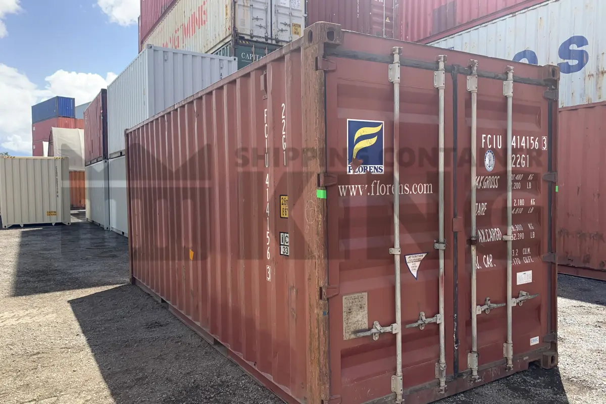 20' Standard Height Steel Container (Doors One End)