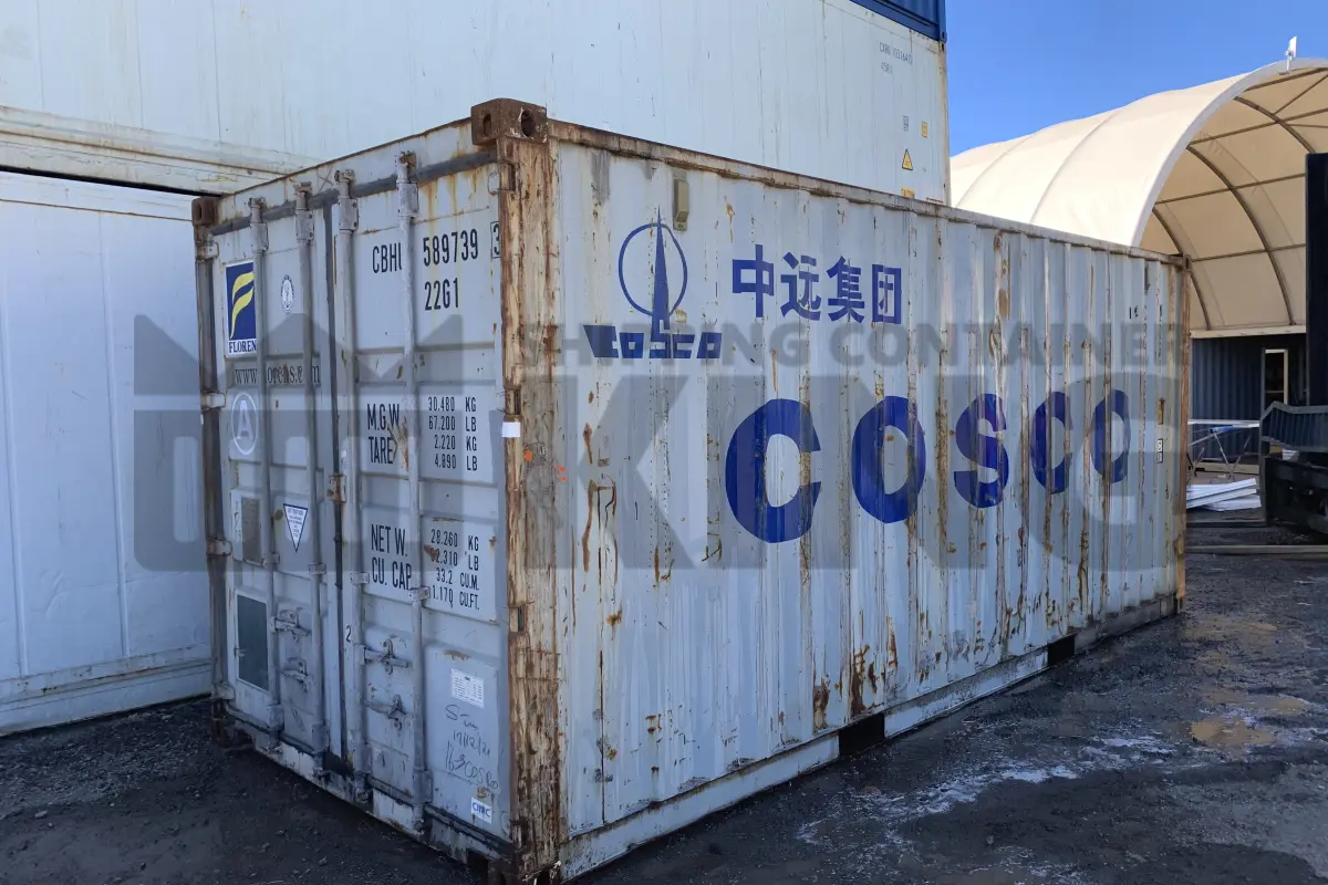20' Standard Height Steel Container (Doors One End)