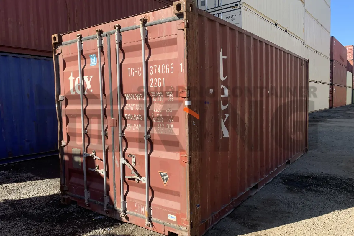 20' Standard Height Steel Container (Doors One End)