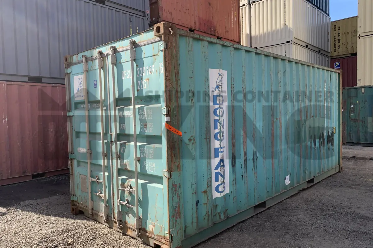 20' Standard Height Steel Container (Doors One End)