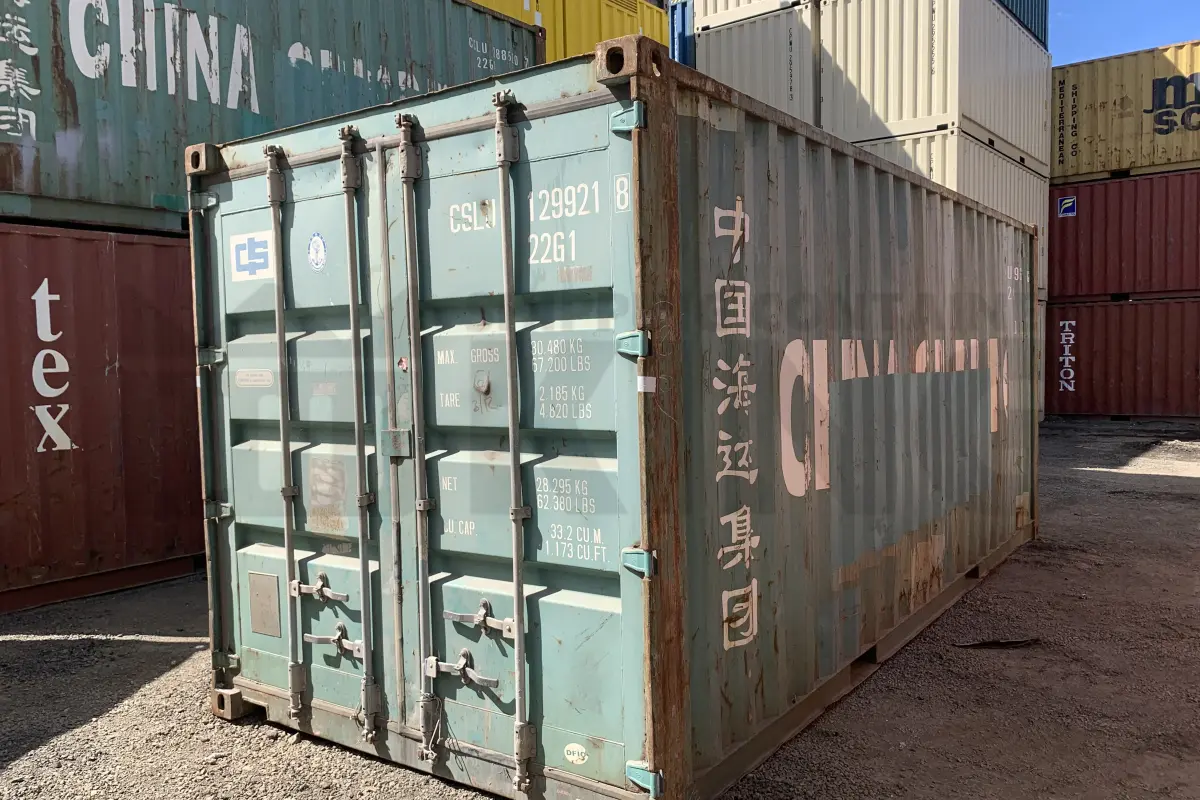 20' Standard Height Steel Container (Doors One End)