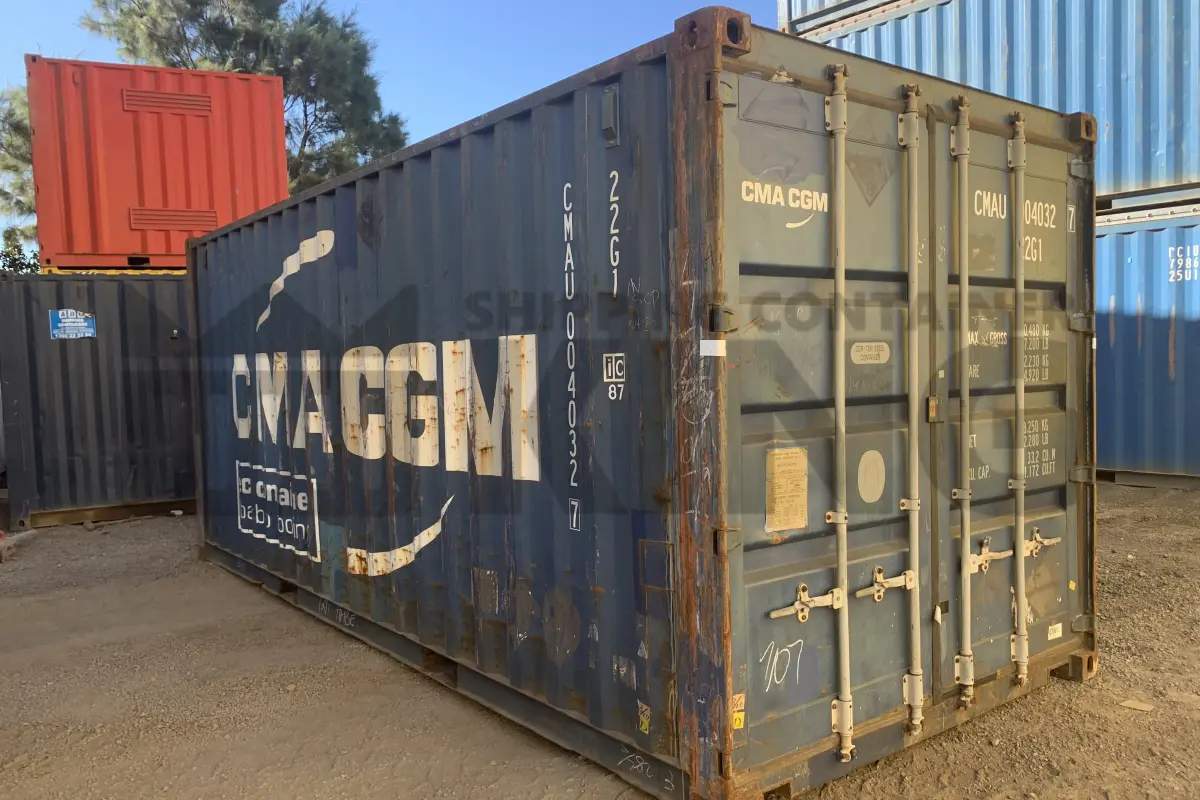 20' Standard Height Steel Container (Doors One End)