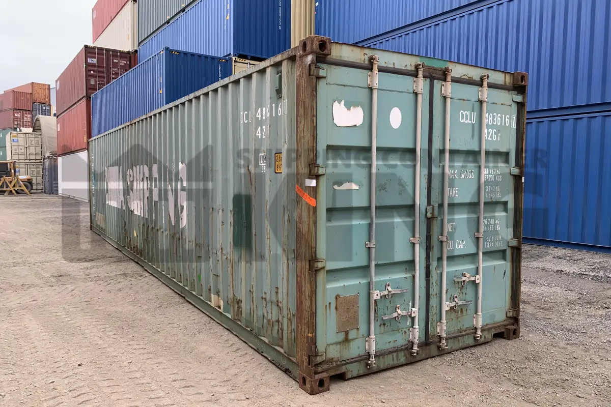 40' Standard Height Steel Container (Doors One End)