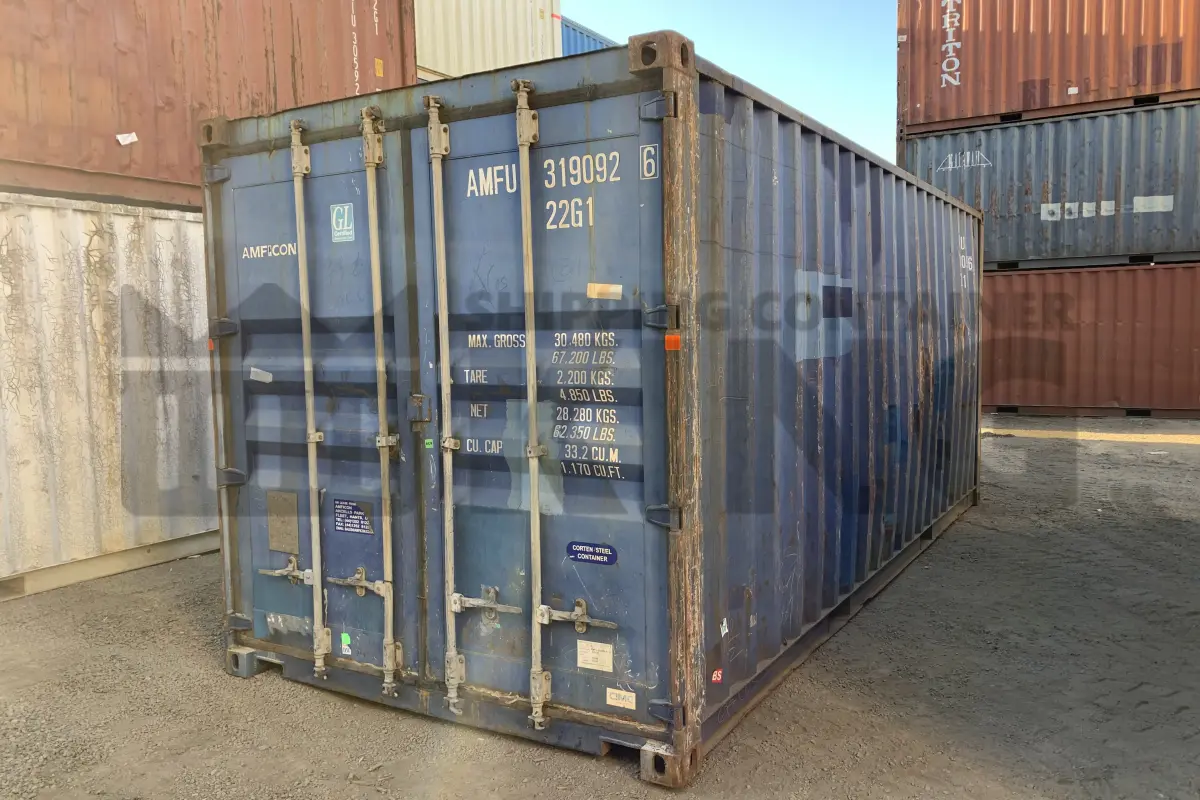 20' Standard Height Steel Container (Doors One End)