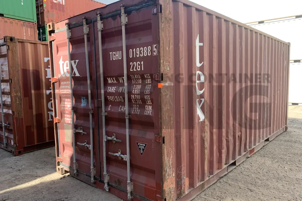 20' Standard Height Steel Container (Doors One End)