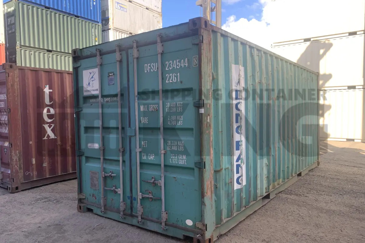 20' Standard Height Steel Container (Doors One End)
