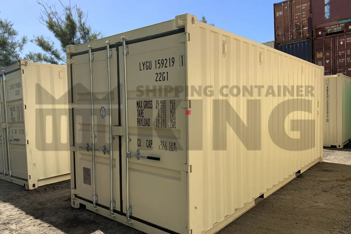 20' Standard Height Steel Container (Doors One End)