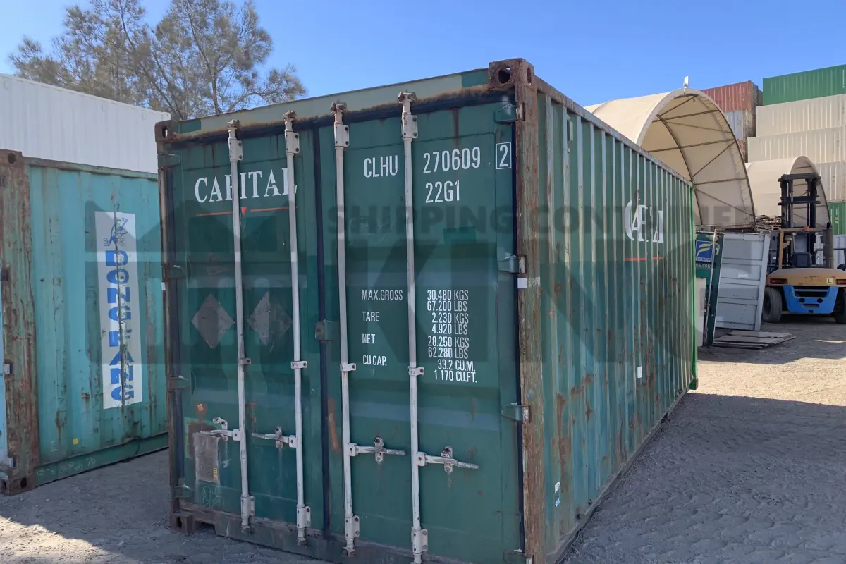 20' Standard Height Steel Container (Doors One End)