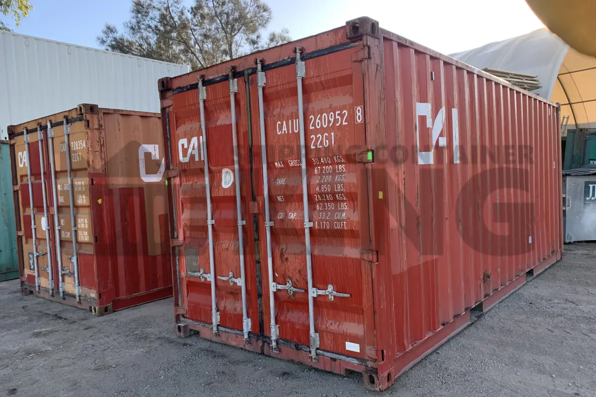 20' Standard Height Steel Container (Doors One End)