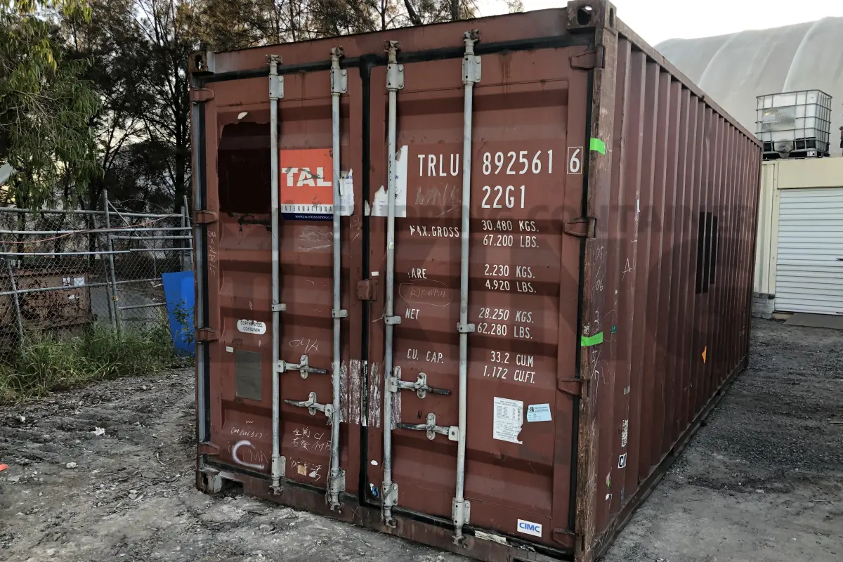 20' Standard Height Steel Container (Doors One End)