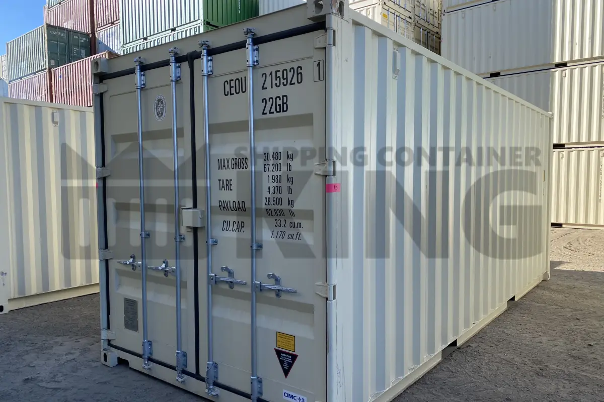 20' Standard Height Steel Container (Doors One End)