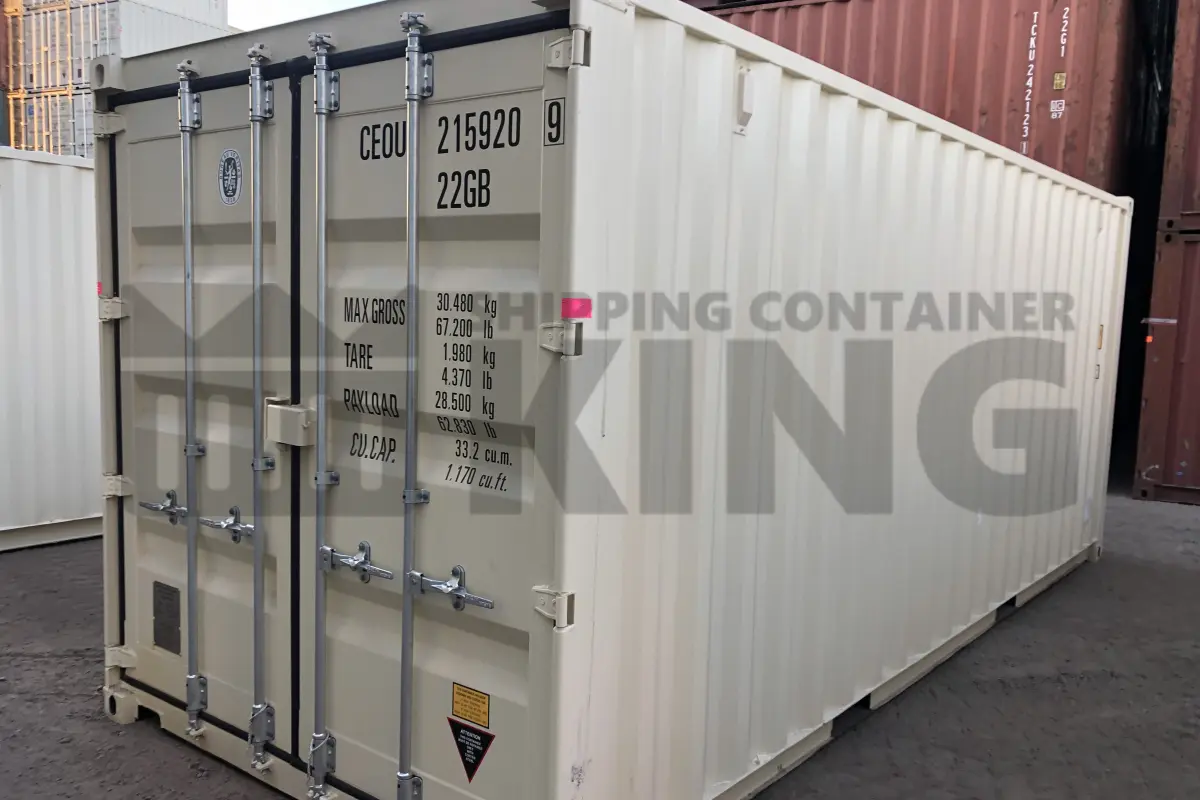 20' Standard Height Steel Container (Doors One End)