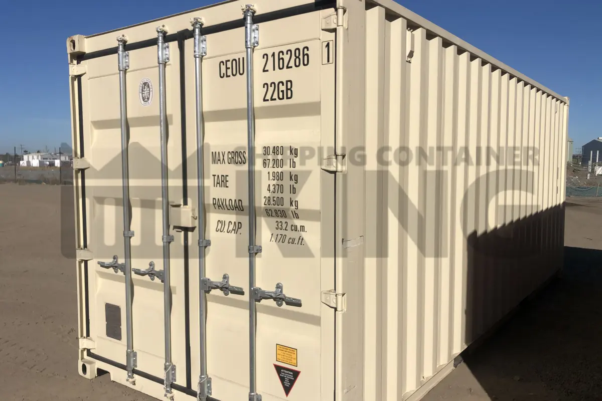 20' Standard Height Steel Container (Doors One End)