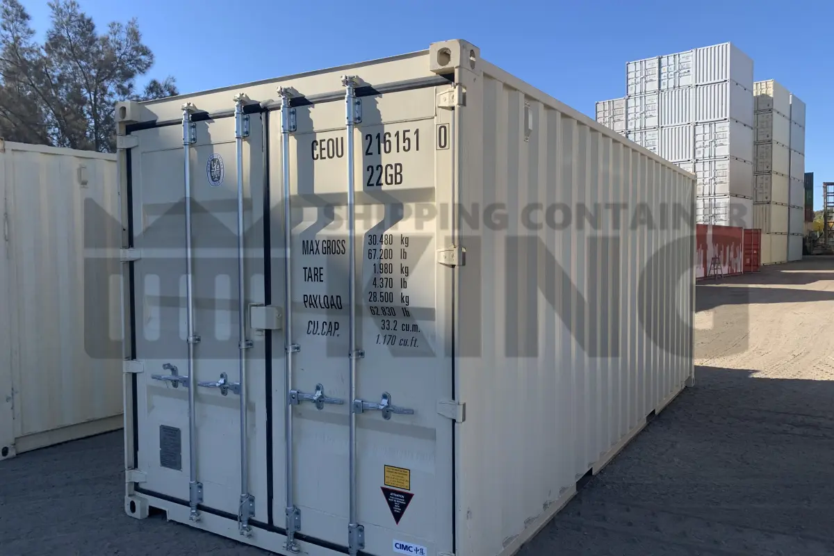 20' Standard Height Steel Container (Doors One End)